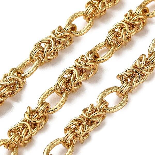 304 Stainless Steel knot with Textured Oval Link Chains