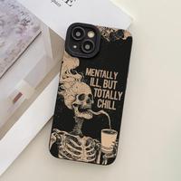 Skull Pattern Phone Case, Soft TPU Cellphone Protective Cases, Total Protective Shockproof Mobile Phone Cover Compatible with...