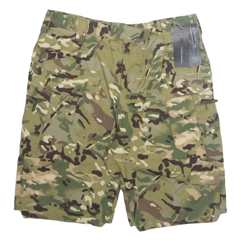 ESDY Mens Cargo Shorts Green Camouflage 2XL W32