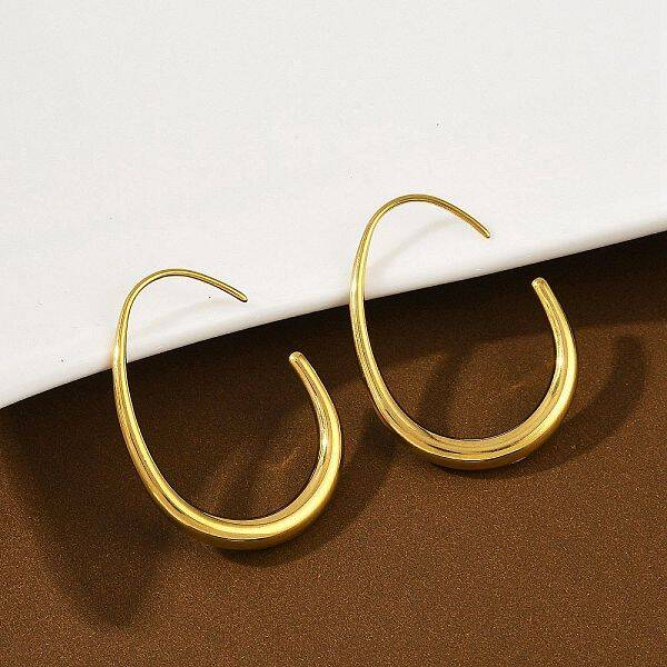 304 Stainless Steel Teardrop Dangle Earrings