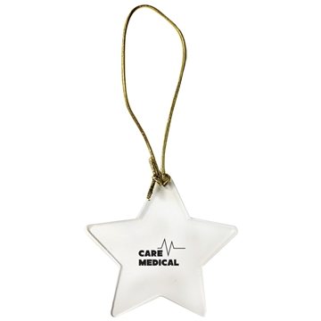 150 Custom Acrylic Star Ornament - Hanging