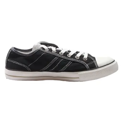 FILA Low Top Trainers Black Canvas Mens UK 8