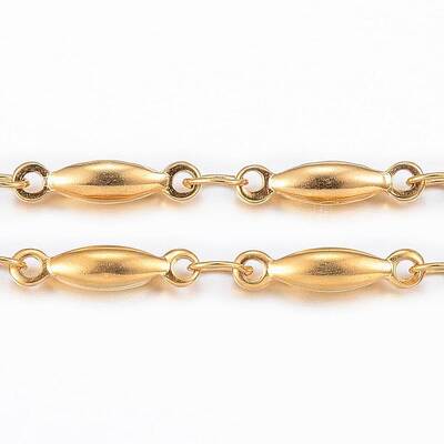 Ion Plating(IP) 304 Stainless Steel Bar Link Chains
