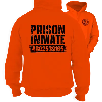 Prison Inmate - Safety Orange Hi-Vis Hoodie Workwear