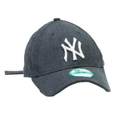 NEW ERA NY Mens Baseball Cap Grey Wool ONE SIZE