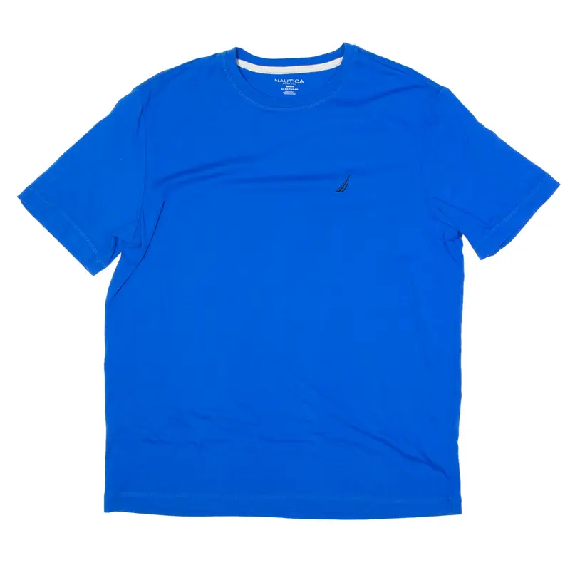 NAUTICA Sleepwear T-Shirt Blue Short Sleeve Mens S