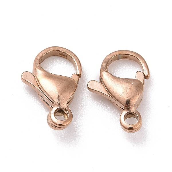 Ion Plating(IP) 304 Stainless Steel Lobster Claw Clasps
