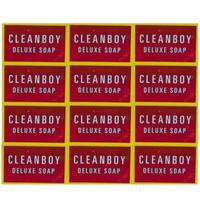 Clean Boy Soap - Pack of 6 & 12, Premium Cleaning Soap in Yellow Box with Red Packaging