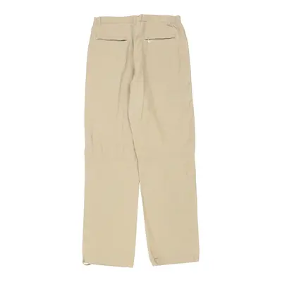 Napapijri Trousers - 31W 34L Beige Polyester Blend