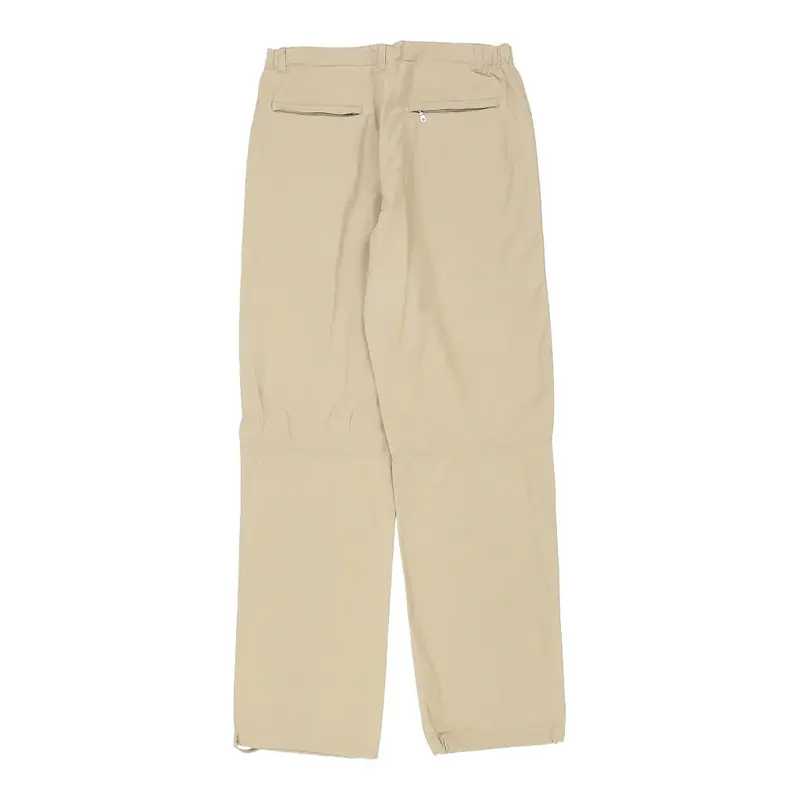 Napapijri Trousers - 31W 34L Beige Polyester Blend
