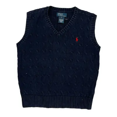 Age 6 Ralph Lauren Sweater Vest - XS Navy Cotton