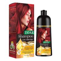 TOAE 3 in 1 Hair Dye Shampoo - Can cover gray hairs,Herbal Ingredients,Contains Ginseng Extract,Natural Haircoloring, black h...