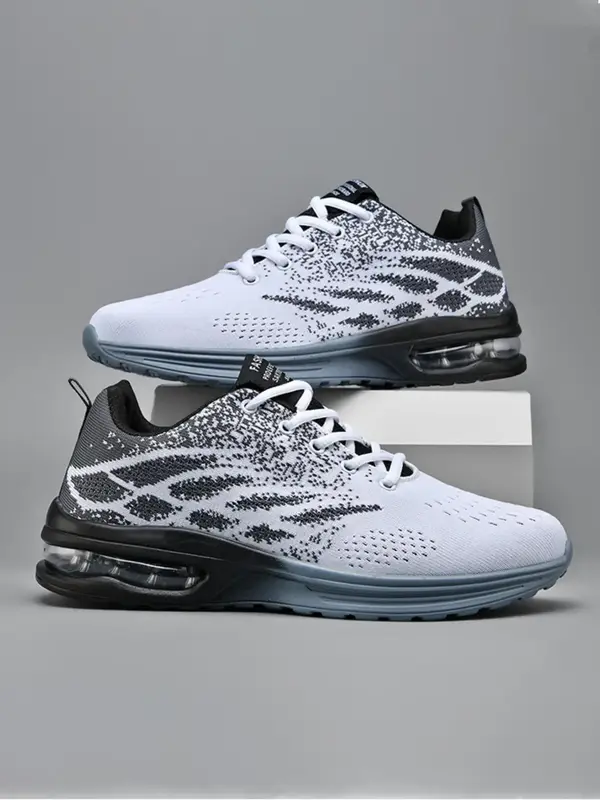 Men's Fashion Sportive Breathable Comfortable Sneakers, Casual Lace Up Low Top Sneakers, Trendy Sports Running  Training Shoe...