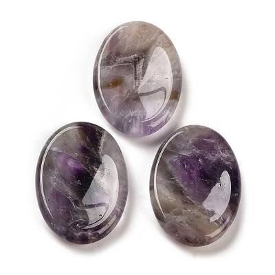Natural Amethyst Oval Worry Stone