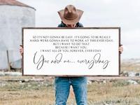 Notebook Quote, Farmhouse Signs, Bedroom Signs, Farmhouse Signs Decor Poster frames Not Included