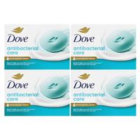 Dove Antibacterial Care Beauty Bar Soap, 4 Bars, 3.75 oz (106 g) Each
