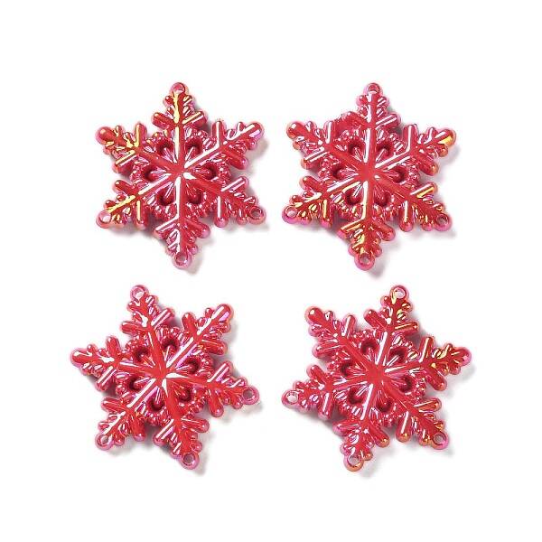 Opaque UV Plating Iridescent Acrylic Chandelier Component Links
