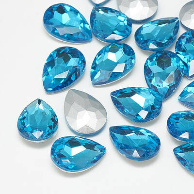 Pointed Back Glass Rhinestone Cabochons