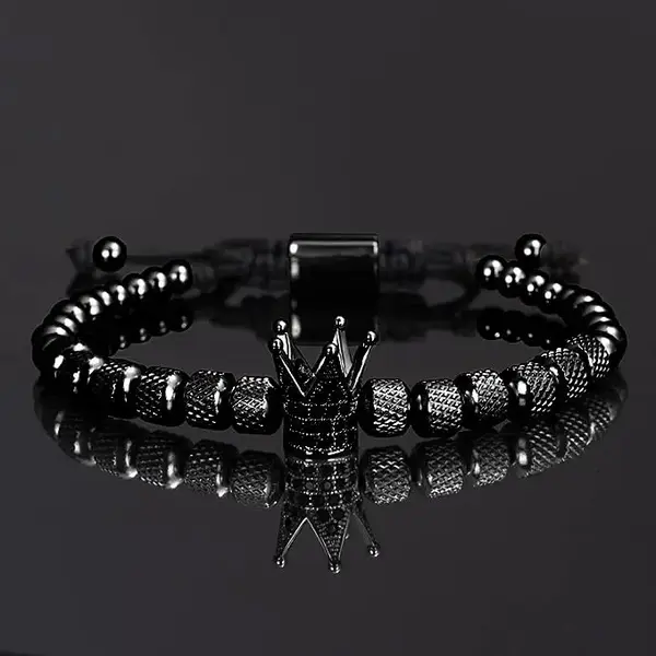 Crown Bracelet King&Queen Luxury Charm Couple Jewelry Holiday Gift for Women Men bracelet silver plated gold