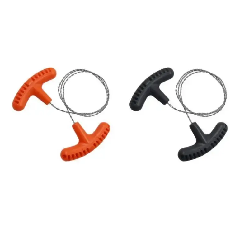 Stainless Steel Rope Saw, Multifunctional Camping Survival Tool, Handheld Rope Saws for Rubber, Plastic, Wood