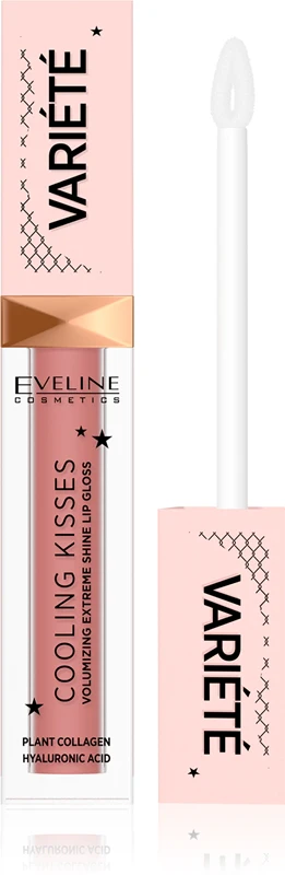 Eveline Cosmetics Variété Cooling Kisses Moisturizing Lip Gloss With Refreshing Effect Color 03 Star Glow 6.8 Ml