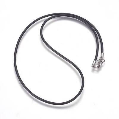 Rubber Cord Necklaces Making