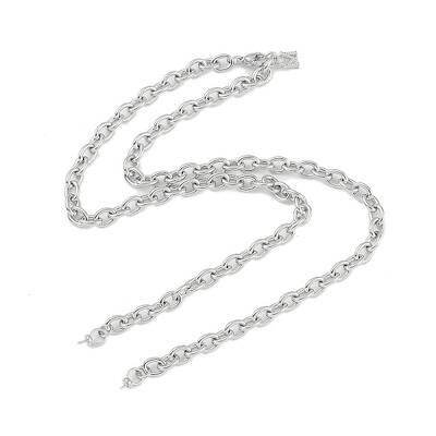 Brass M Pendant Cable Chain Necklace Making