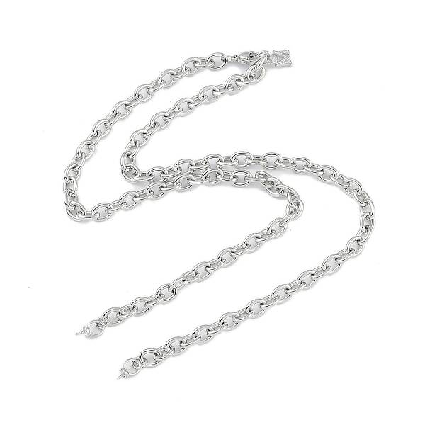 Brass M Pendant Cable Chain Necklace Making