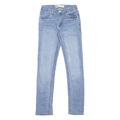 LEVI'S 510 Jeans Boys Blue Slim Skinny Stone Wash W24 L28