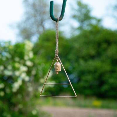 Single Bell Iron Wind Chime - Moon