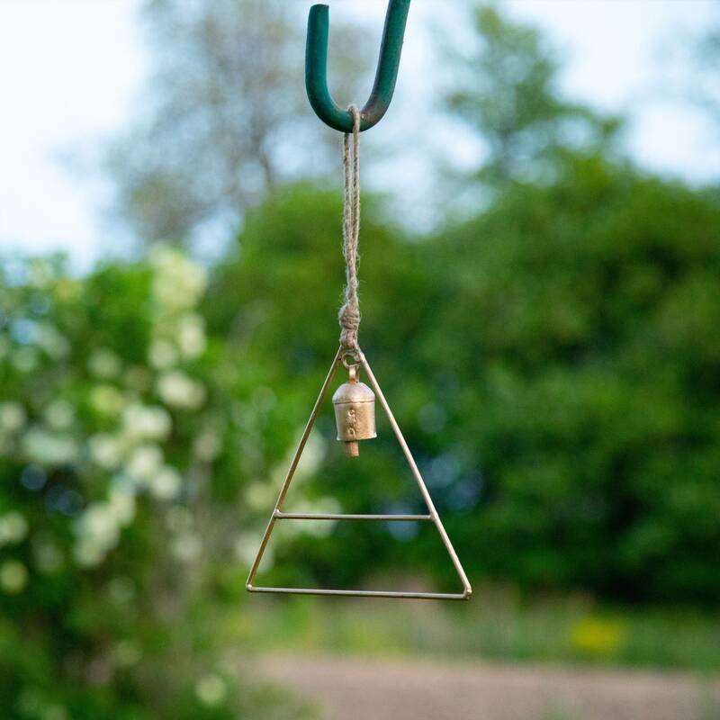 Single Bell Iron Wind Chime - Moon