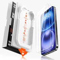 SmartDevil  Screen Protector HD 3-PACK 2-PACK Privacy for iPhone  Tempered Glass Anti-Spy  Fingerprint Resistant HD Clear Bub...