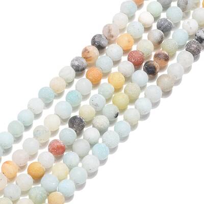 Natural Flower Amazonite Beads Strands