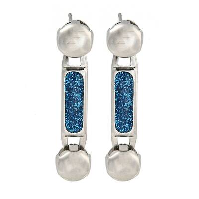 304 Stainless Steel Enamel Stud Earrings