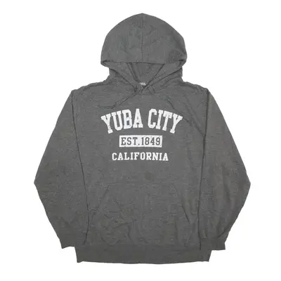DODO Yuba City USA Hoodie Grey Pullover Mens L