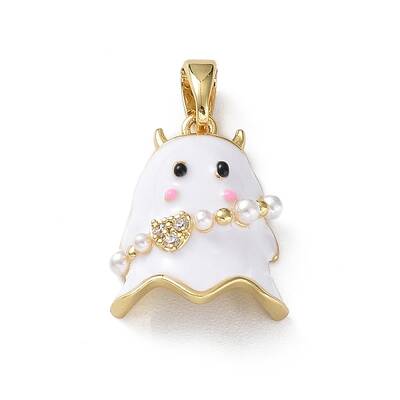 Rack Plating Brass Enamel Pendants