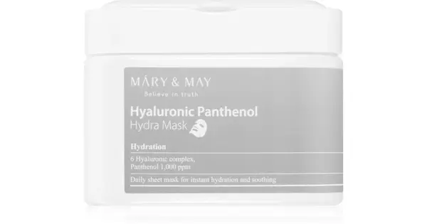 Mary & may Hyaluronic Panthenol Hydra mask 30 pieces