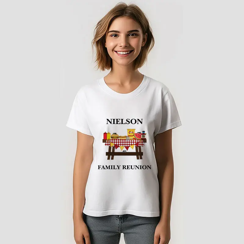 Custom Family Reunion T-Shirt with Family Picnic