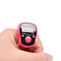 Mini Night Light Ring Counter, 1 Count Portable Handheld Ring Counter, Cute Ring Counter for Learning Running Counting (Rando...