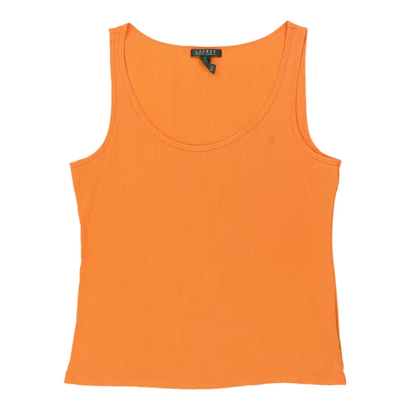 Ralph Lauren Vest - XL Orange Cotton | Size: x-large
