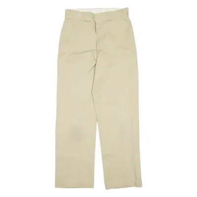 DICKIES Womens Trousers Beige Regular Straight W30 L28