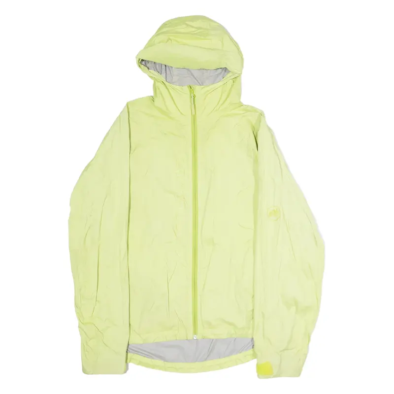 MAMMUT Mens Rain Jacket Green Nylon Hooded XL