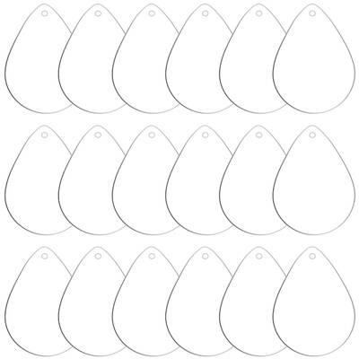 Transparent Acrylic Disc Pendants