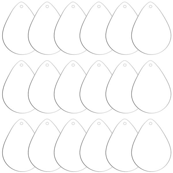 Transparent Acrylic Disc Pendants