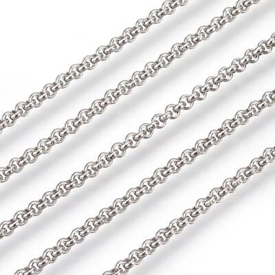 Tarnish Resistant 304 Stainless Steel Rolo Chains