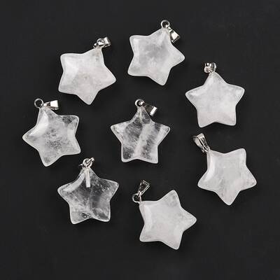 Natural Quartz Crystal Pendants