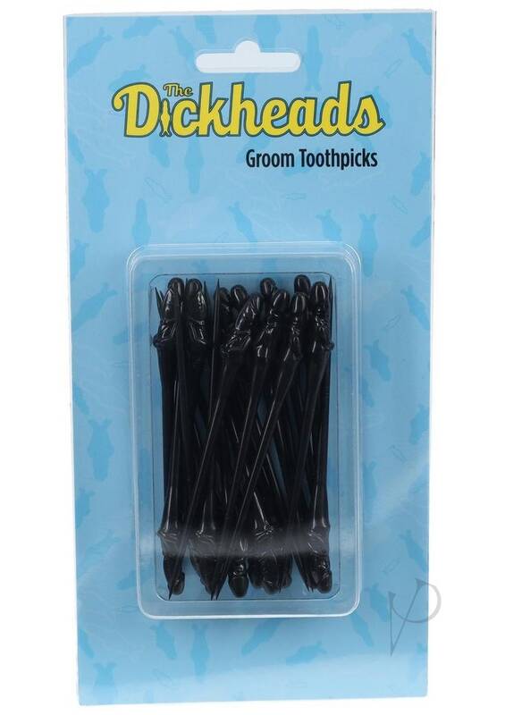 Dickheads Groom Toothpicks Black