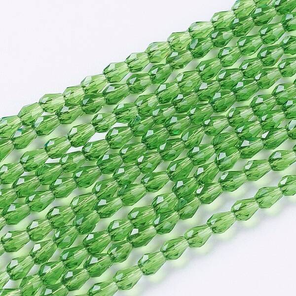 Faceted Glass Beads Strands