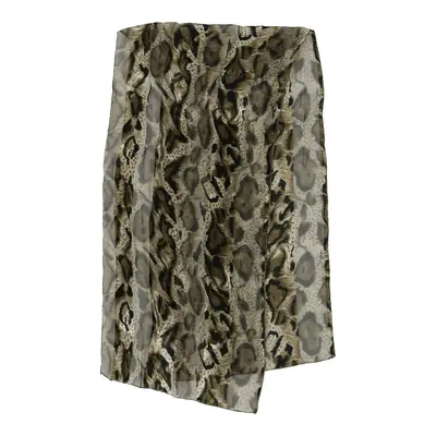 Unbranded Animal Print Scarf - No Size Beige Polyester