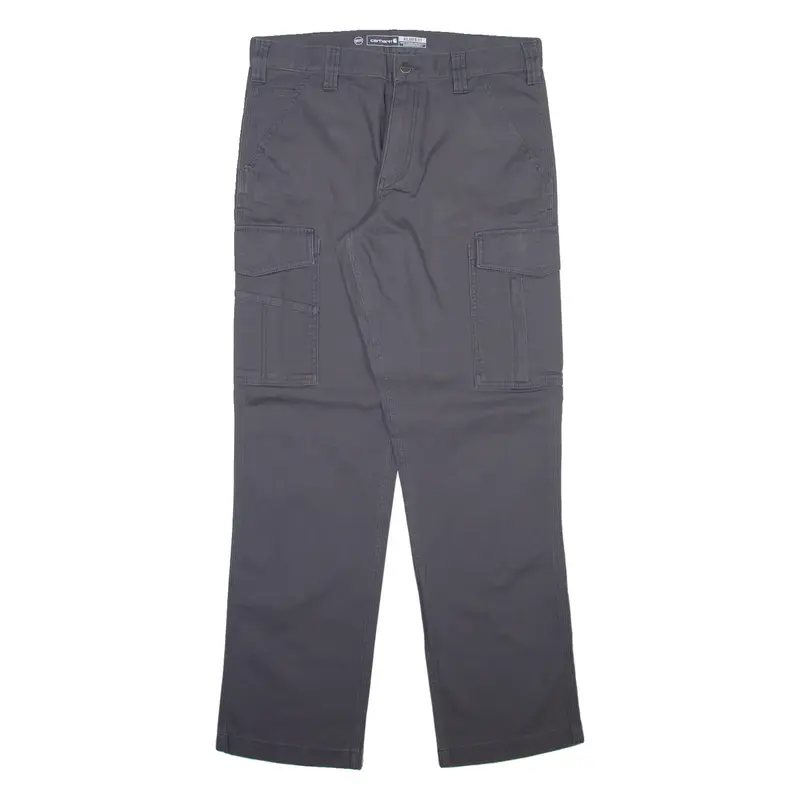 CARHARTT Cargo Mens Trousers Grey Relaxed Straight W33 L34